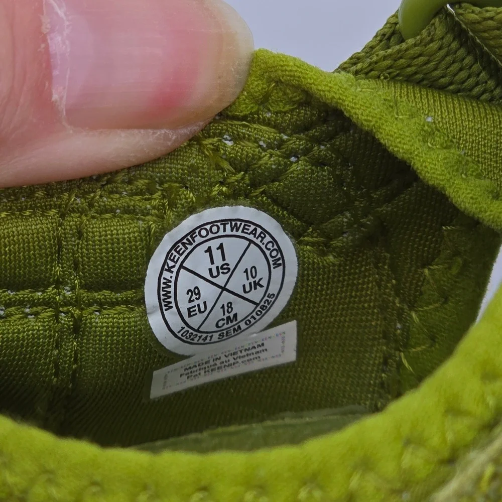 Keen Seacamp II CNX Kids Green Outdoor Water Sandals 1032141 Size 11 US